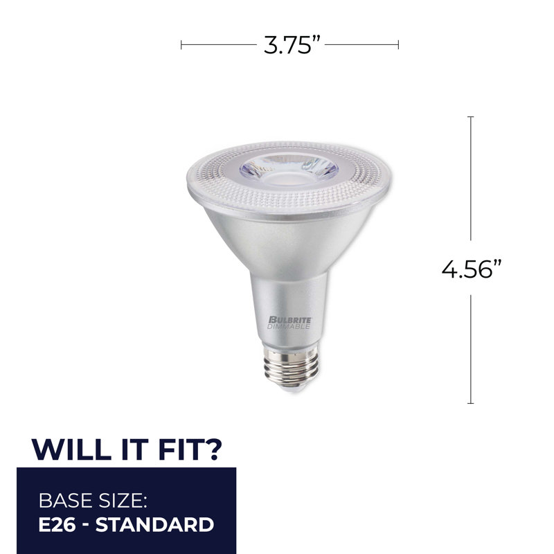 10 W PAR30L E26/Medium (Standard) Dimmable 3000 K LED Bulb