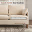 152cm 2 Seater Mordern Upholstered Loveseat Sofa-1292935046
