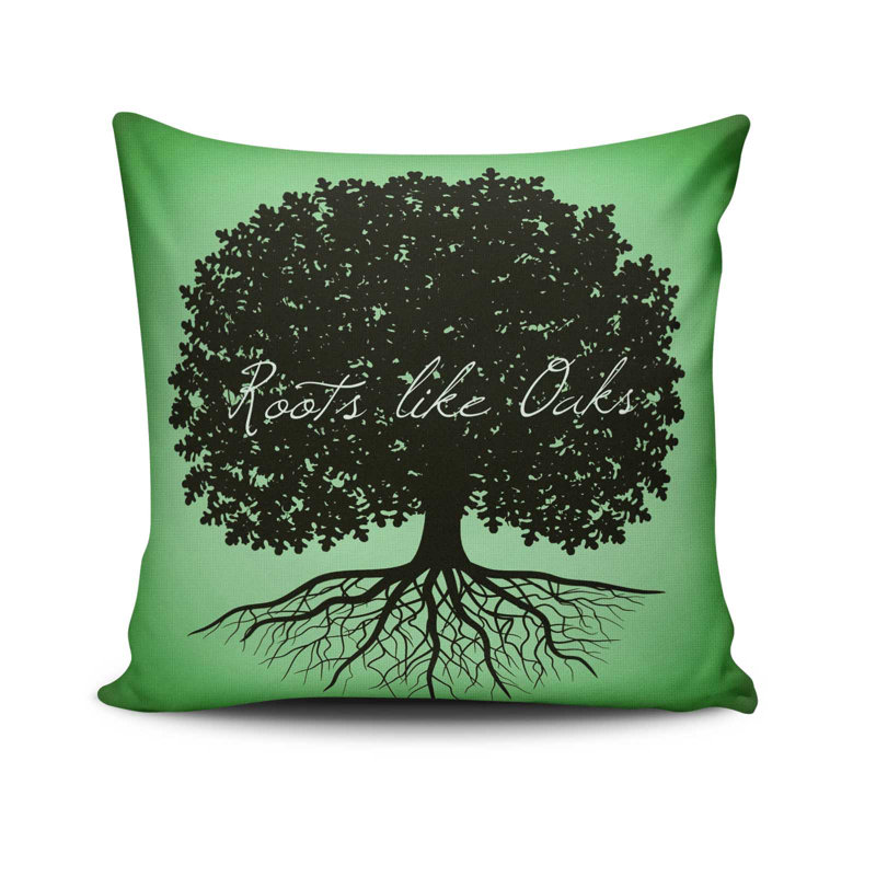 Cecilya Decorative Cushion, 17.0 x 17.0 Inches, 50% Cotton / 50% Polyester, Machine Washable, Ironable, Silicone Filling, Concealed Zip Closure | Soft & Stylish Throw Pillow for Living Room, Bedroom, & Office Décor