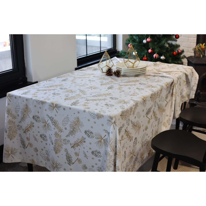 Christmas Forest Tablecloth, 102" L x 63" W