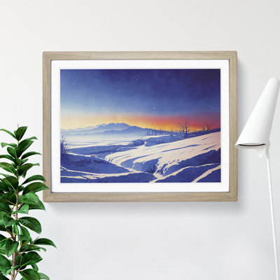 XH1022-10237X Winter Landscape Sunset Vol.3 - Single Picture Frame Painting