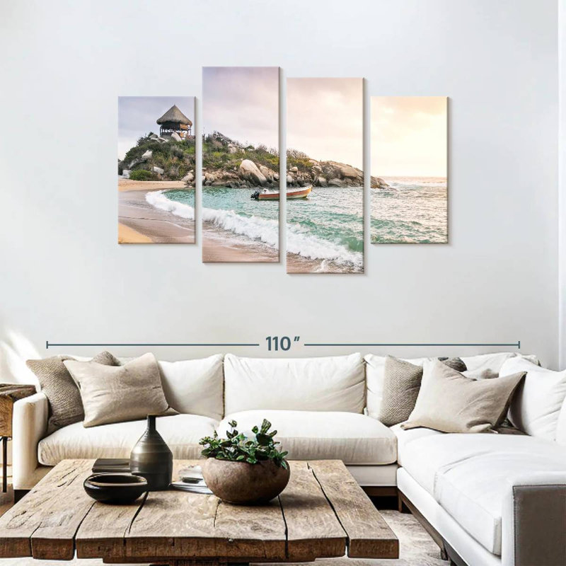 Gillard Colombian Beach Sunset, 48" H x 75" W