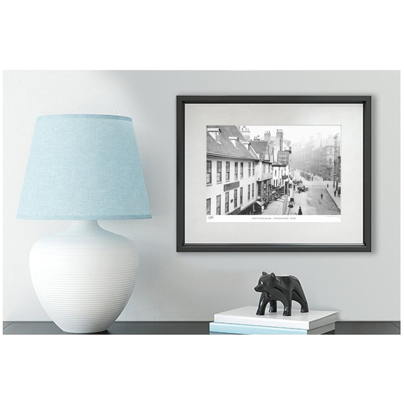 Nottingham, Cheapside 1890 - Single Picture Frame Print, 40cm H x 50cm W x 2.3cm D