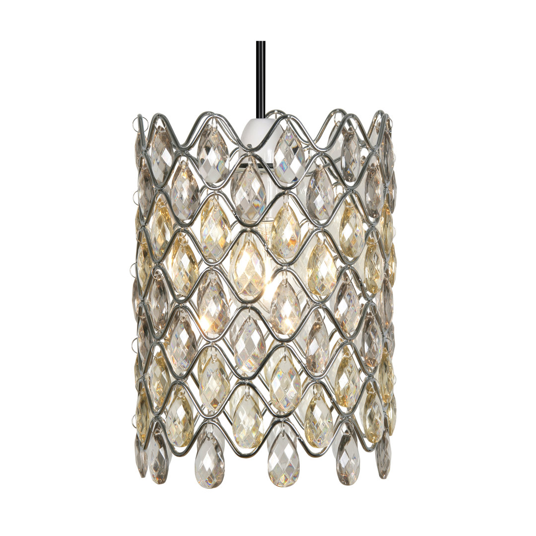 Moura 26cm H Plastic Drum Pendant Shade ( Screw On )