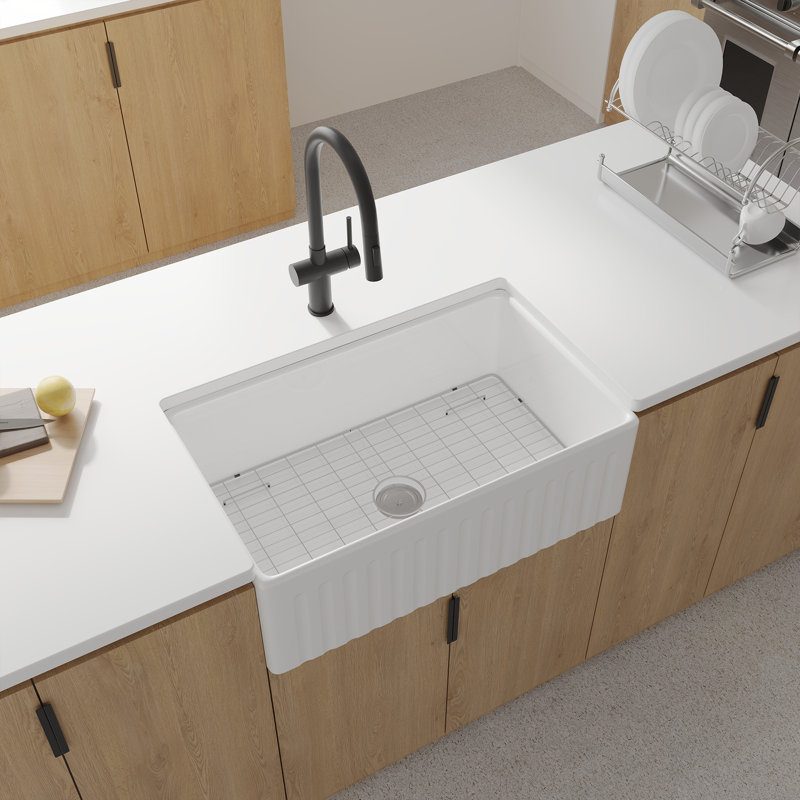 36'' L Single Bowl Fireclay Kitchen Sink