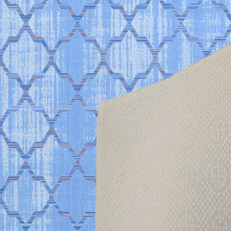 Stylish Woven Carpet, 100% Polyester, 0.3 in Pile Height | Antibacterial, Non-Slip PVC Felt Dot Underside, Machine Washable | 3D Digital Printing, Durable & Easy to Maintain - Perfect for Any Room