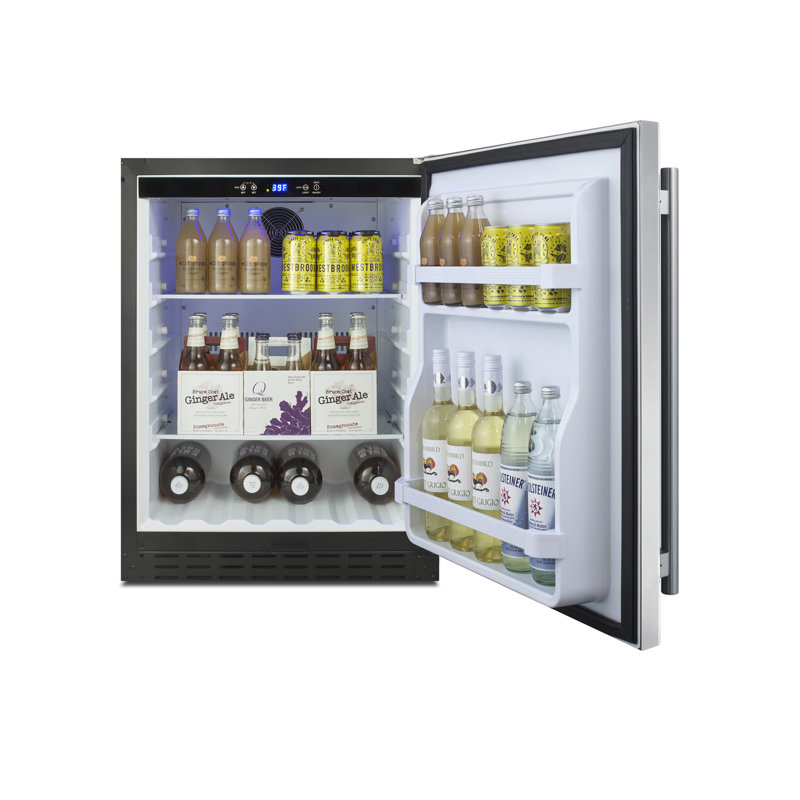 Summit 4.2 Cubic Feet Stainless Steel Undercounter Refrigerator