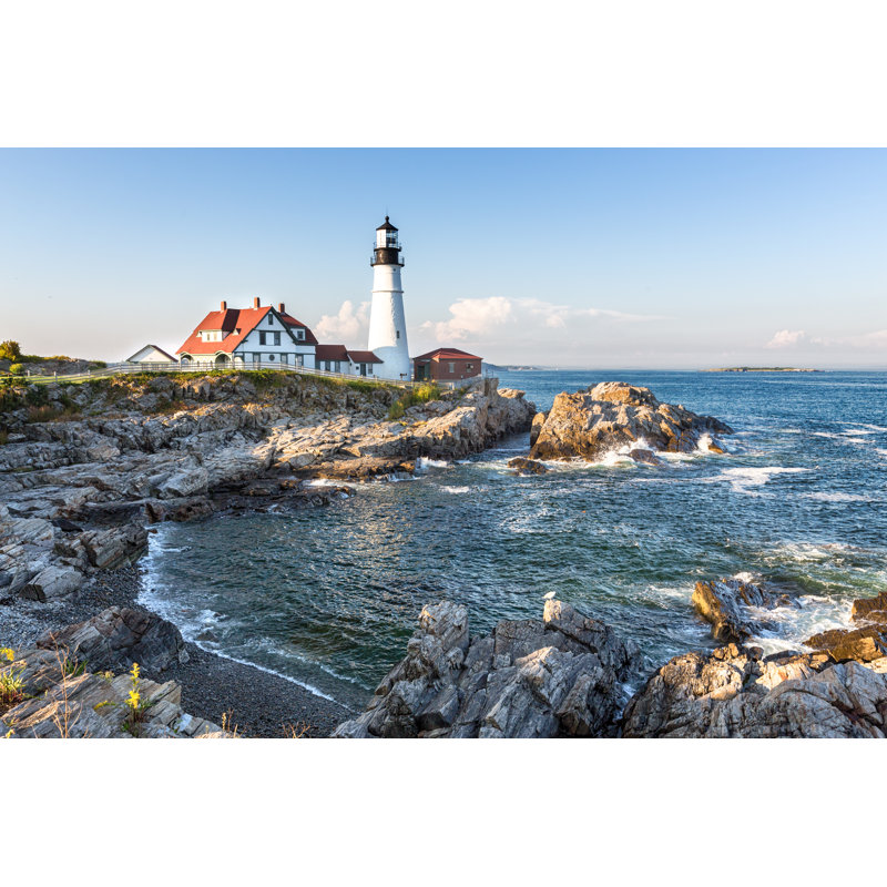 Phare de Portland Head par Rixipix - Photographie sur toile tendue, L 12 po x H 8 po