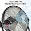 Circulateur d'air à ventilateur 12 "rechargeable à piles
