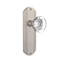 Deco Plate with Round Clear Crystal Door Knob-856659203