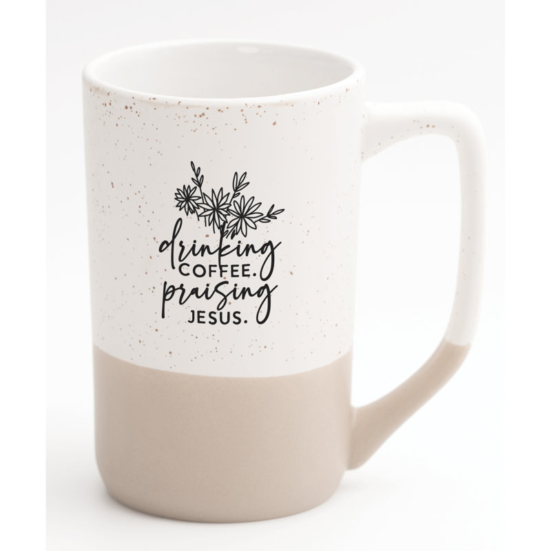 Drinking Coffee Designer Mug, 16oz