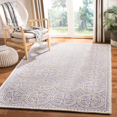 Tapis lavande / ivoire Canace