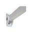 Auvent en métal blanc 5,6 fabriqué en aluminium léger pour l'extérieur, finition thermolaquée contemporaine, charnière continue avec solin, conditions extérieures préfabriquées, acier inoxydable