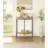 Natural Oak & Gray Finish Console Table
