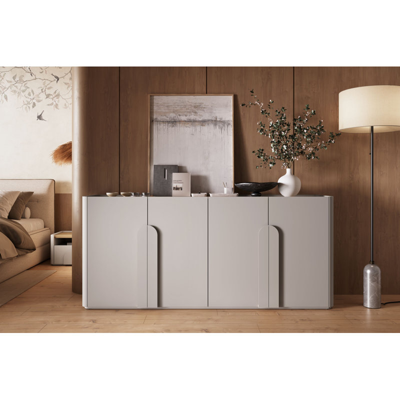 Sadeen 200cm Sideboard, Beige/Oak