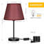 Lampe de chevet noire 16,2 po Tiller