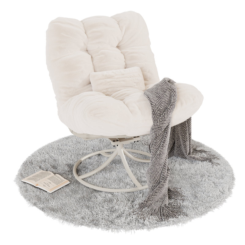 Upholstered Swivel Accent Chair