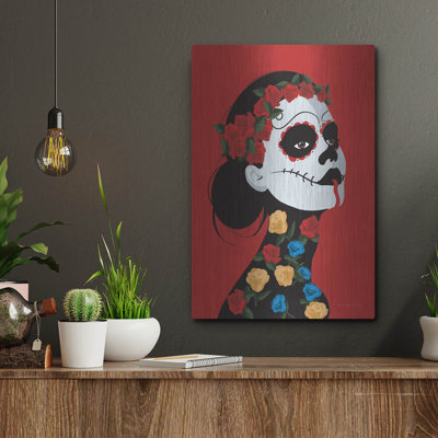 Art mural en métal Trinx «Dia De Los Muertos 1» par Omar Escalante