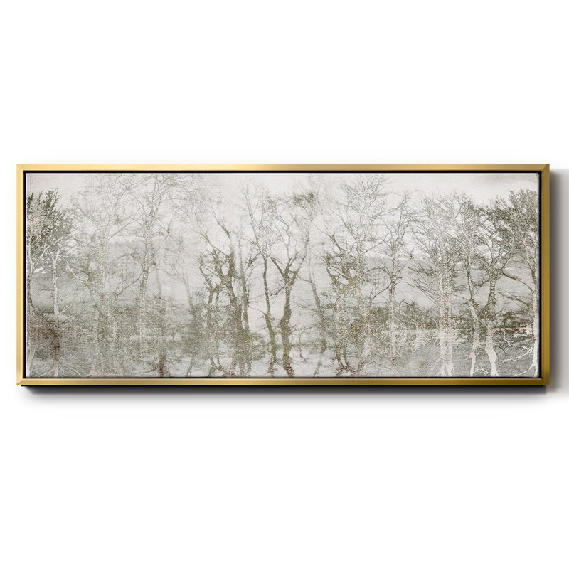 Shimmering Trees- Framed Canvas, 20" H x 50" W