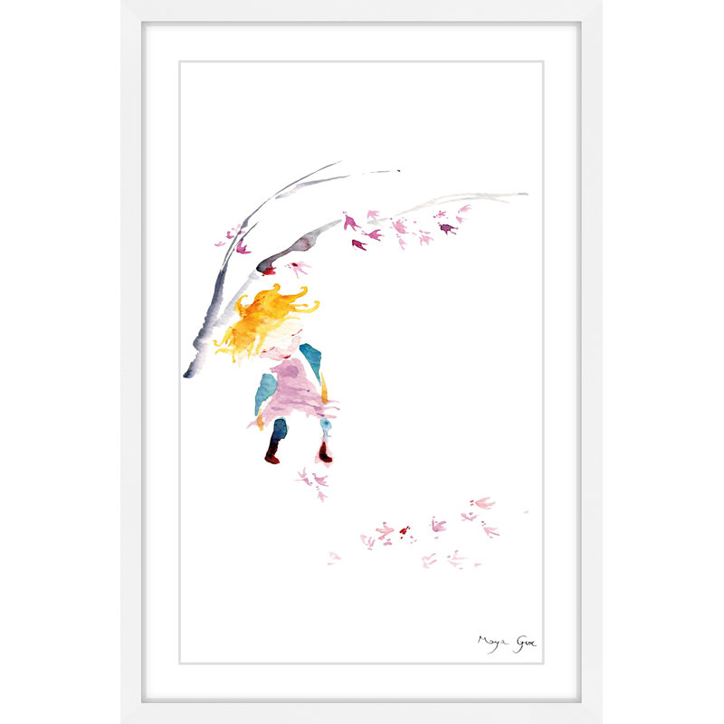 «Under a Tree» par Maya Gur, reproduction encadrée, H 18 po x l 12 po x P 1,5 po