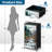 4 Drawer Dresser for Bedroom, Narrow Chest of Drawers, Wooden Top and Study Iron Frame 18"x37.5"-(WxH)