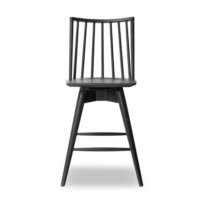 Lewis Swivel Solid Wood Stool