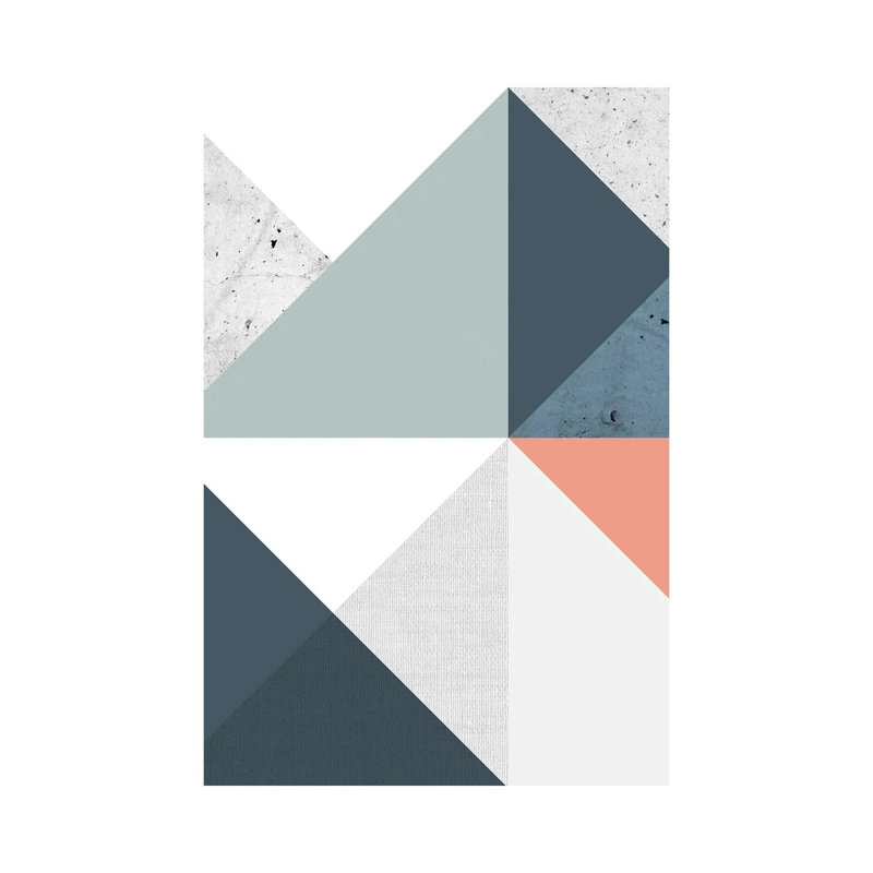 Modern Geometric XII - Print on Canvas, Wrapped Canvas, 66.04 cm H x 45.72 cm W x 1.91 cm D