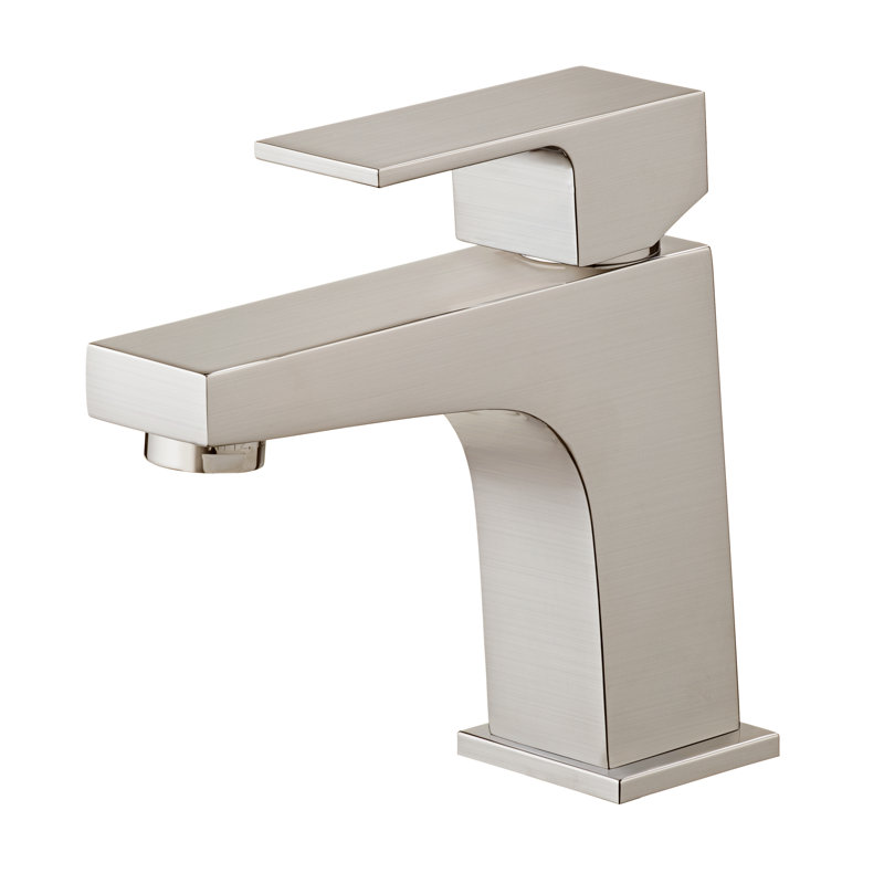 Robinet de salle de bain monobloc à un trou avec ensemble de drain city, Nickel brossé