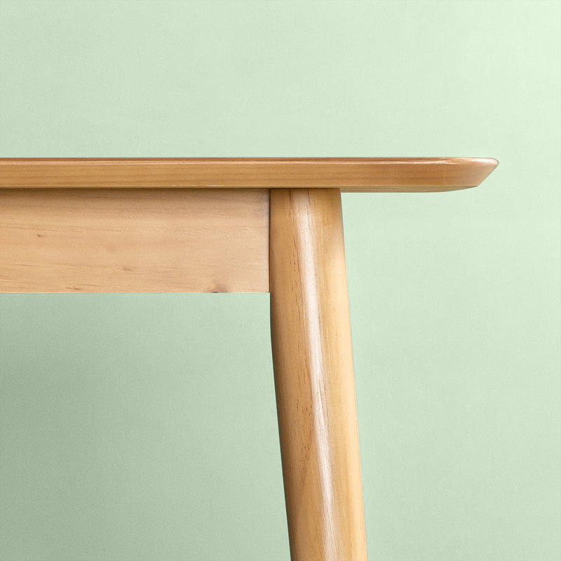 Table de salle à manger en bois massif 29,5 po Bednarz