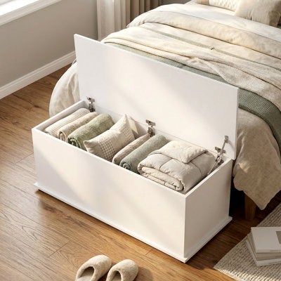 India Storage Chest With Lid, 113L Storage Box