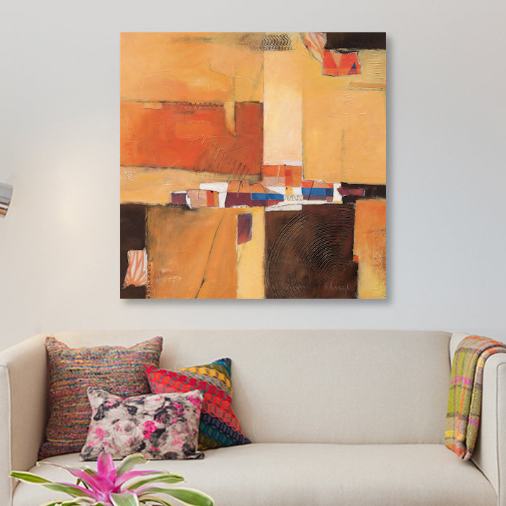 « Abstract II », impression sur toile tendue, H 12 po x l 12 po x P 1,5 po, Toile tendue, Pas de tapis