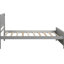 Lit plateforme classique en bois gris pour lit de chambre intemporel gris offrant un excellent soutien