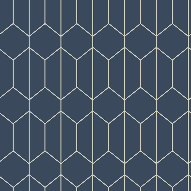 Papier peint Orson, Bleu