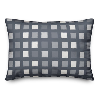 Plaid Outdoor Reversible Throw Pillow