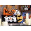 Coussin décoratif crocheté 12 po x 12 po Dog Witch Halloween-123857424-123857422