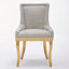 Chaises de salle à manger avec garniture cloutée, ensemble de 2-118258812