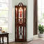 Vitrine captivante en noyer