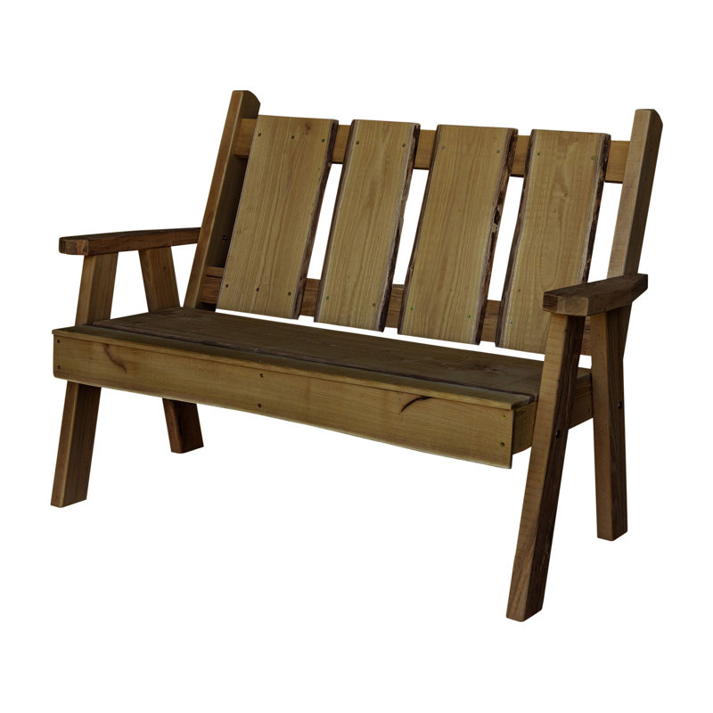 Banc de jardin en bois Lucille Timberland, Teinte champignon