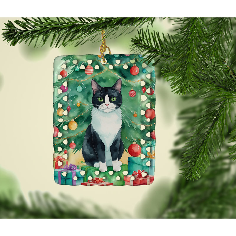Ornement en porcelaine Chantilly Tiffany, Chat Chantilly Tiffany