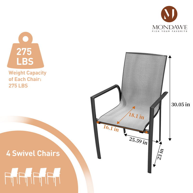 Outdoor Stacking Dining Armchair