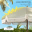 6ft Beach Umbrella, Adjustable Height & Tilt Portable Umbrella,-1434413934