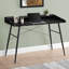 Bureau d'ordinateur, bureau personnel, ordinateur portable, tablettes de rangement, L 48 po, travail, métal stratifié brun, contemporain, moderne-135940093