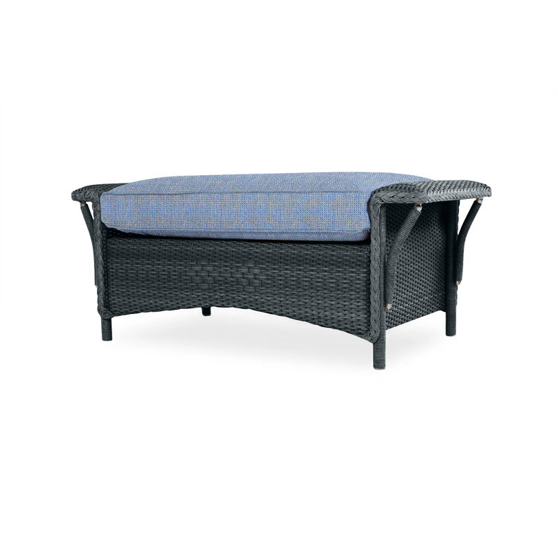 Nantucket Outdoor Ottoman, Demo Skyway, White