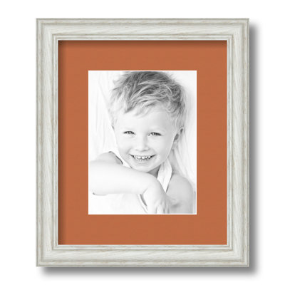 Wood Matte Picture Frame with Mat
