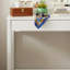 Table de coiffeuse blanche avec finition et miroir Conception de rangement multifonctionnelle; Table de rangement pour chambre à coucher et maquillage.