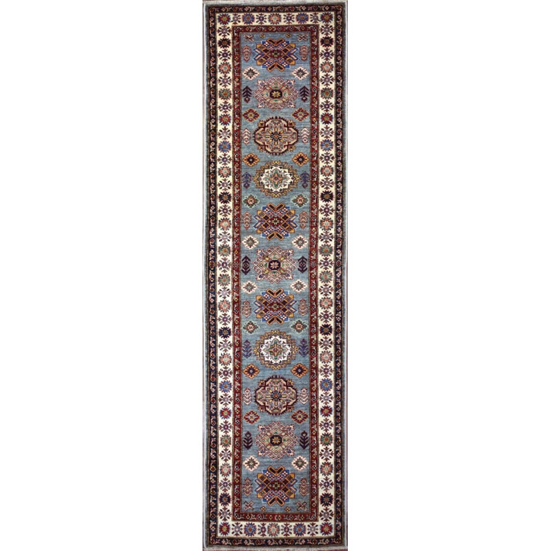 Transitional One-of-a-Kind Runner 2'7" X 10'5" Hand Knotted Area Rug
