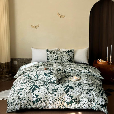 Aaris Polyester Floral Duvet Cover with Pillowcases