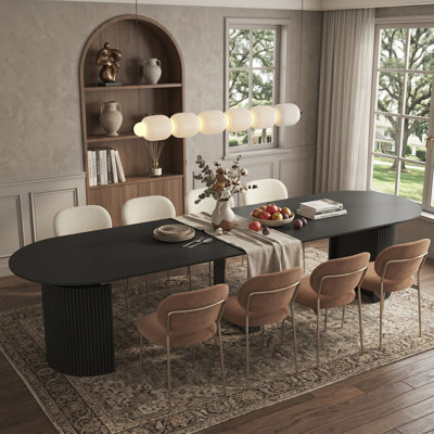 Table de salle à manger extensible pliable rectangulaire en bois, console extensible multifonctionnelle pour la cuisine, le salon, la salle de réunion, pour 1 à 10