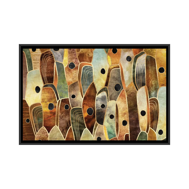 "Cèpe II" par Elisabeth Fredricksson, impression sur toile tendue, H 18 po x l 26 po x P 1,5 po, Toile avec cadre noir