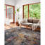 Tapis gris tissé à la machine Leonara-1731760922